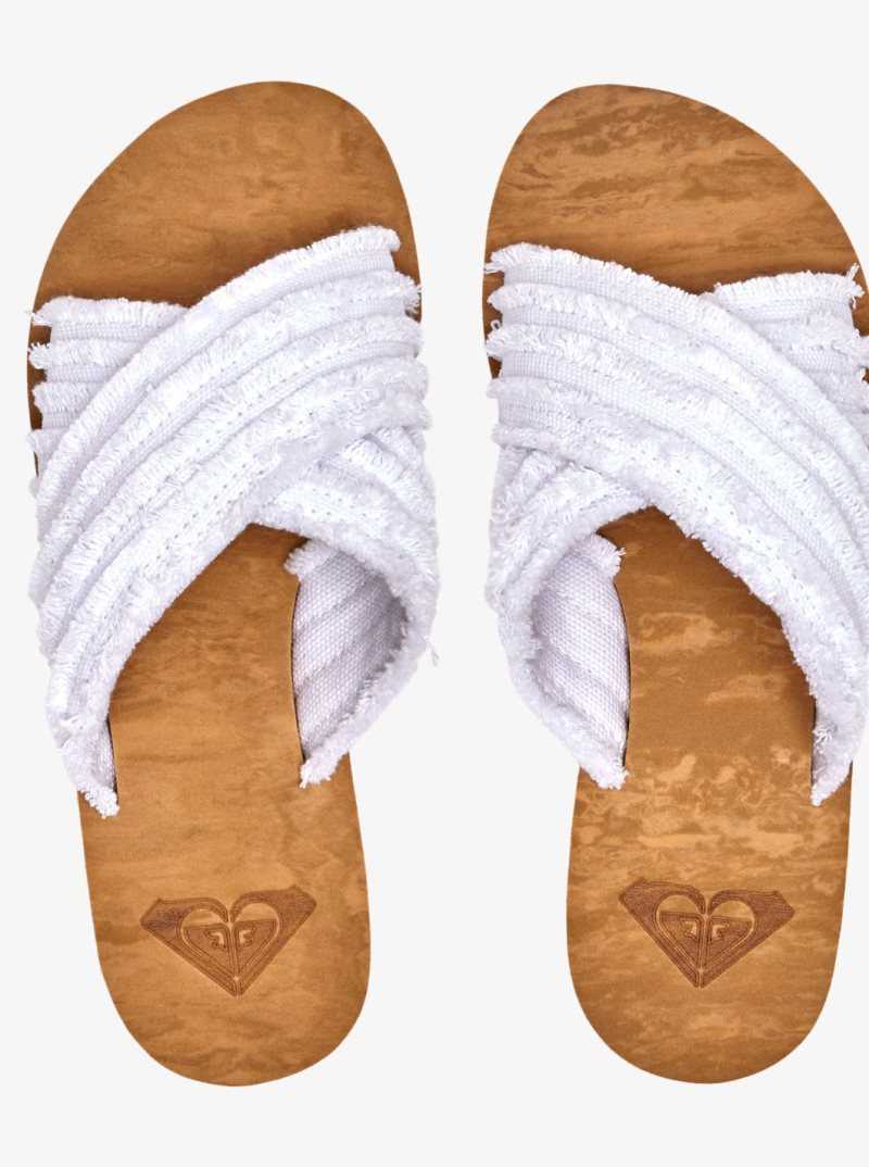 Roxy Kamea Wahine Sandals Off White | QEWZS-9842