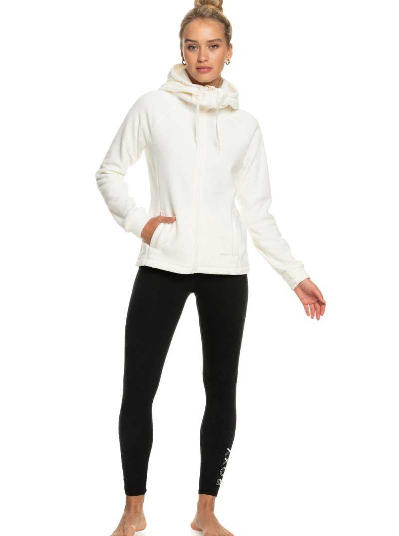 Roxy Keeping Me Alive Zip-Up Fleece Egret | RSMNT-1435