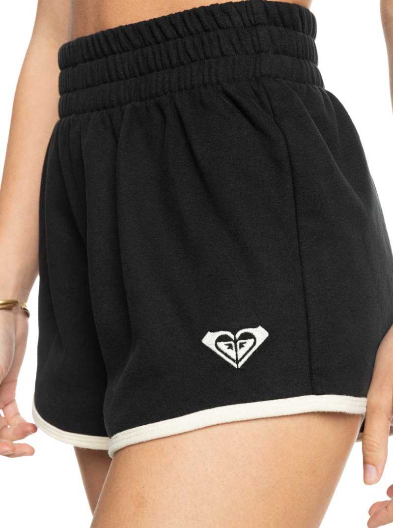 Roxy Kelia Elastic-Waist Athletic Shorts Anthracite | FBXGT-5183