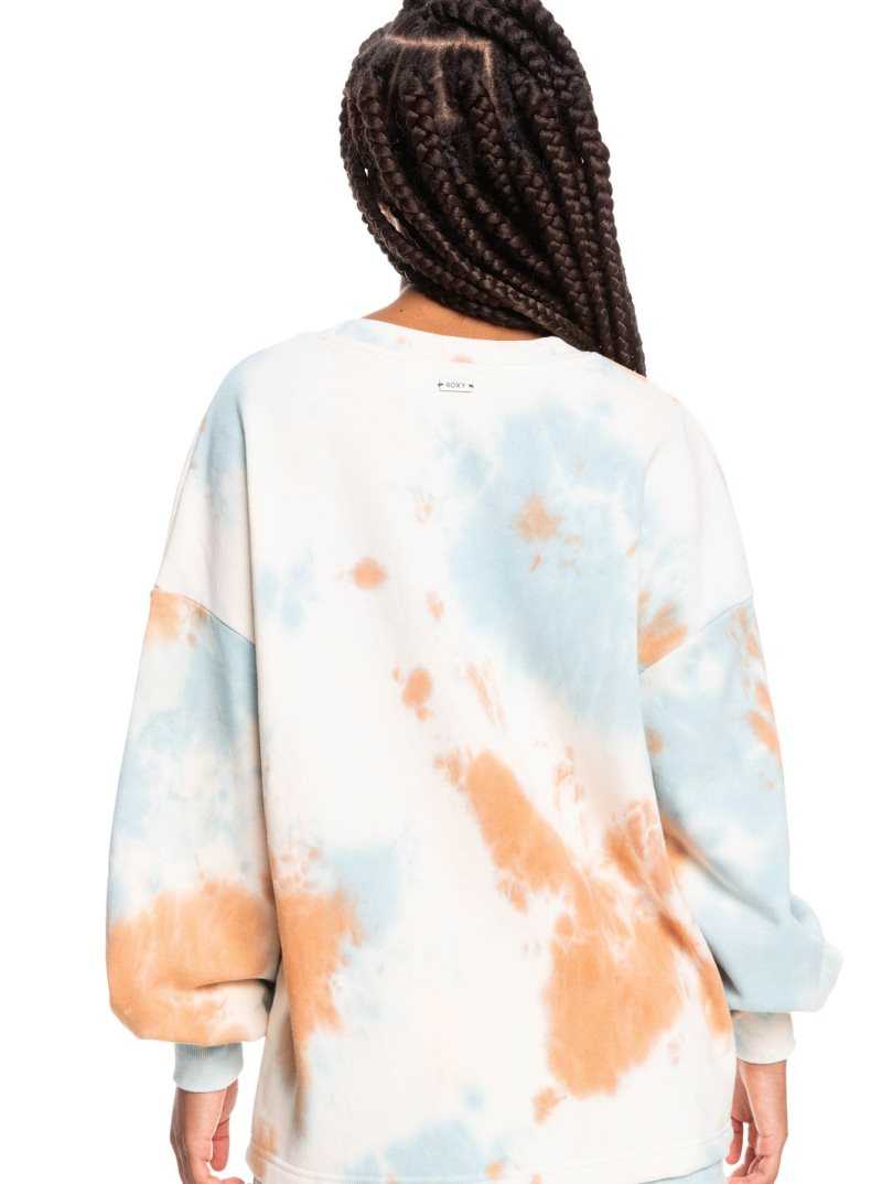 Roxy Kindred Souls Sweatshirt Snow White On Mars | JYZWO-8346