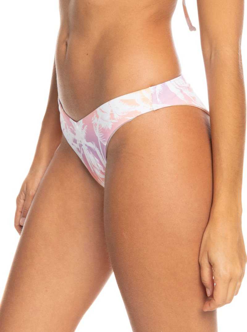 Roxy Lahaina Lights Reversible Cheeky Bikini Bottoms Peach Bud Lahaina Lights S | NMGXZ-7580