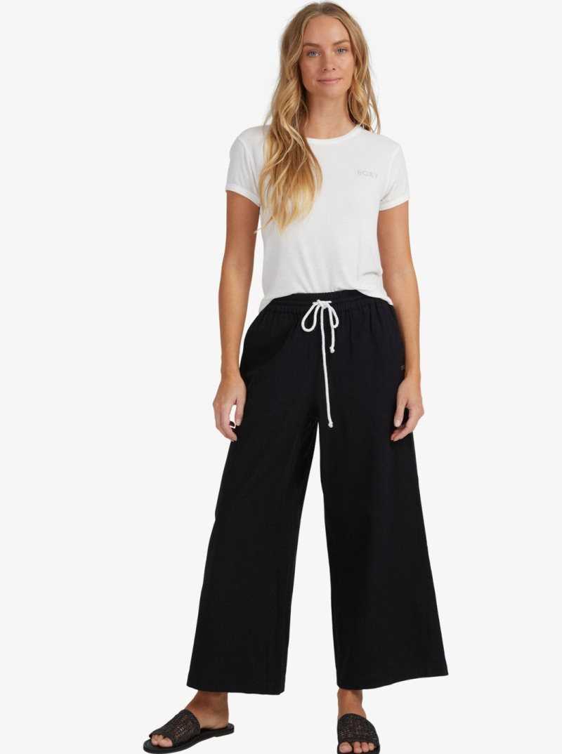 Roxy Lekeitio Beach Pants Anthracite | WTEIA-7401