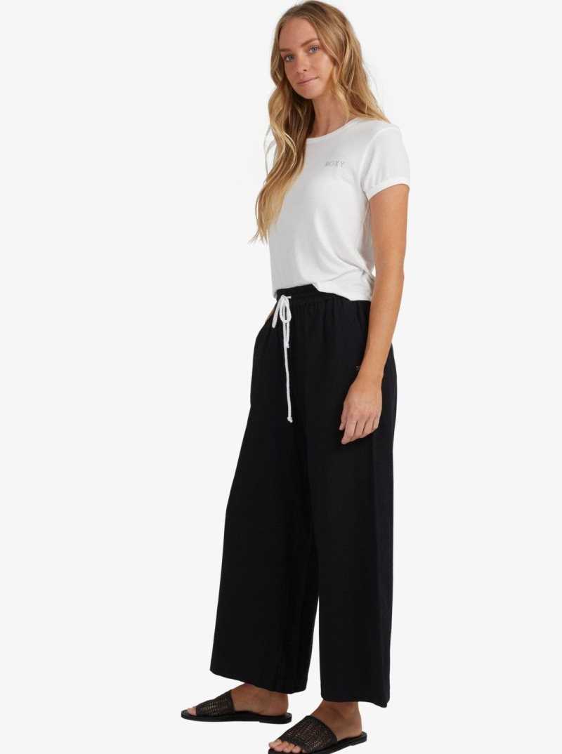 Roxy Lekeitio Beach Pants Anthracite | WTEIA-7401