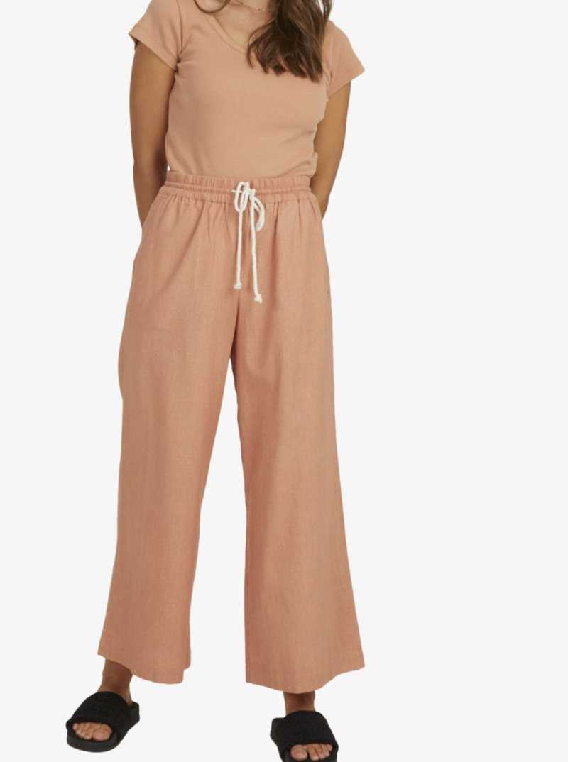 Roxy Lekeitio Beach Pants Baked Clay | REQMT-7412