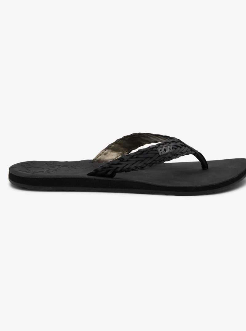 Roxy Lili Fashion Sandal Black | ZWGYN-3186