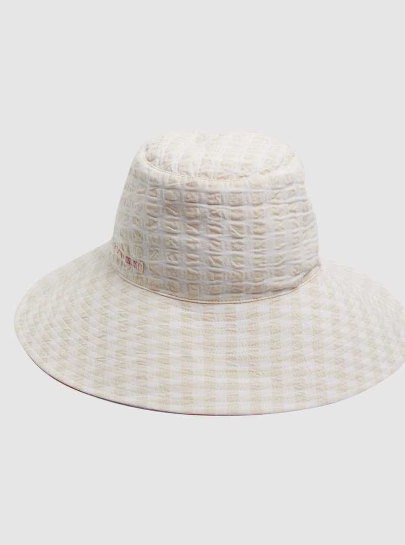 Roxy Little Wing Reversible Bucket Hat Tartan Times Mimis Lilac | DKFWP-6741