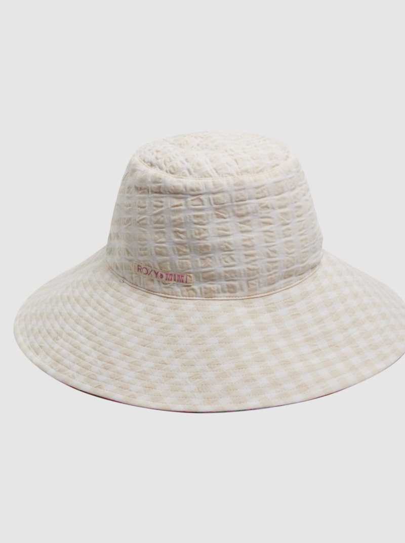 Roxy Little Wing Reversible Bucket Hat Tartan Times Mimis Lilac | DKFWP-6741