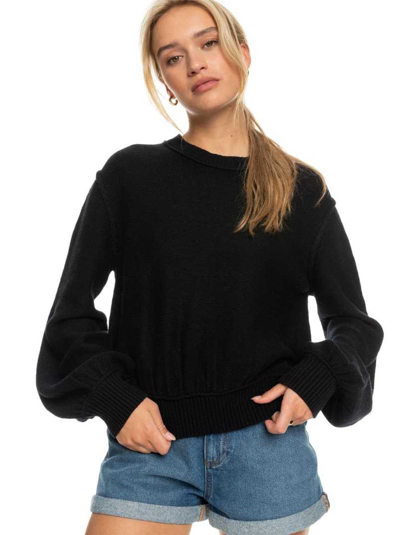 Roxy Loft Music Pullover Sweatshirt Anthracite | PANVT-2901