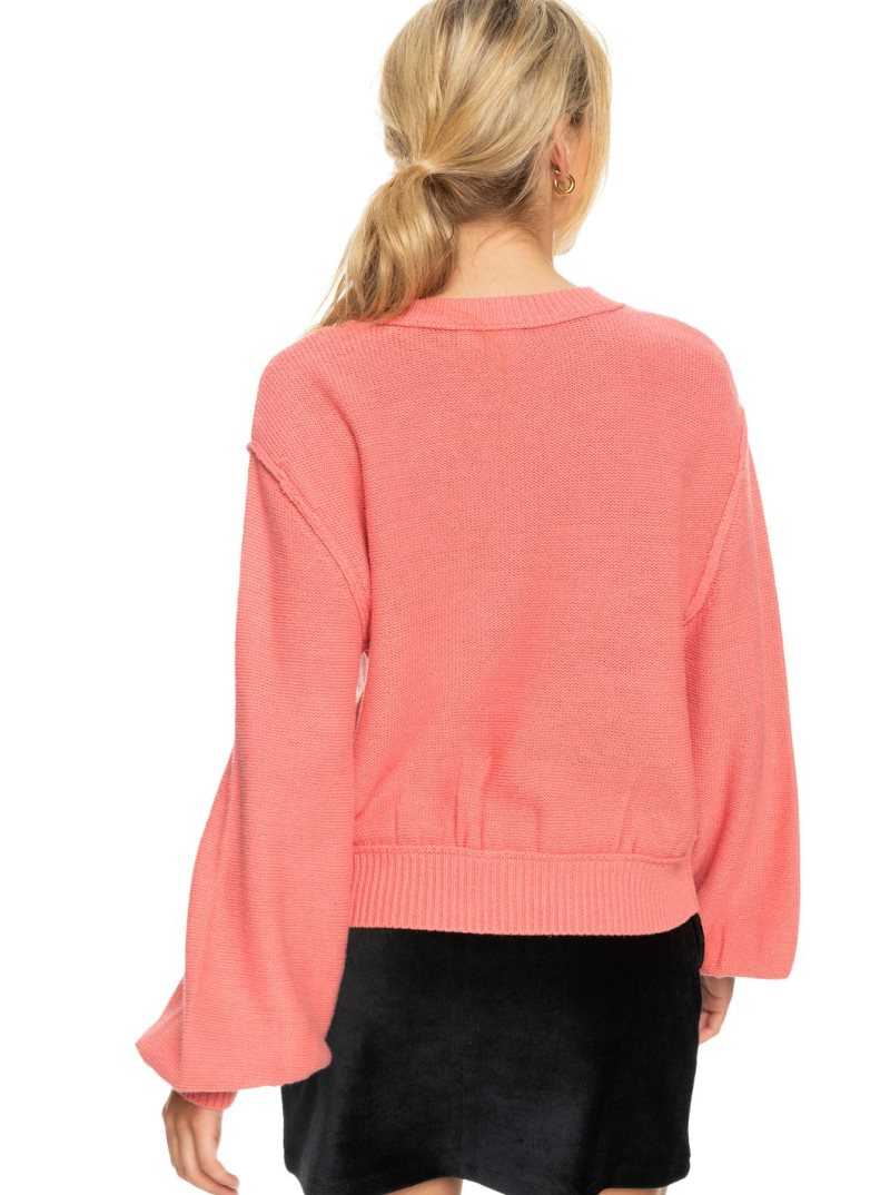 Roxy Loft Music Pullover Sweatshirt Tea Rose | JFWSN-1490