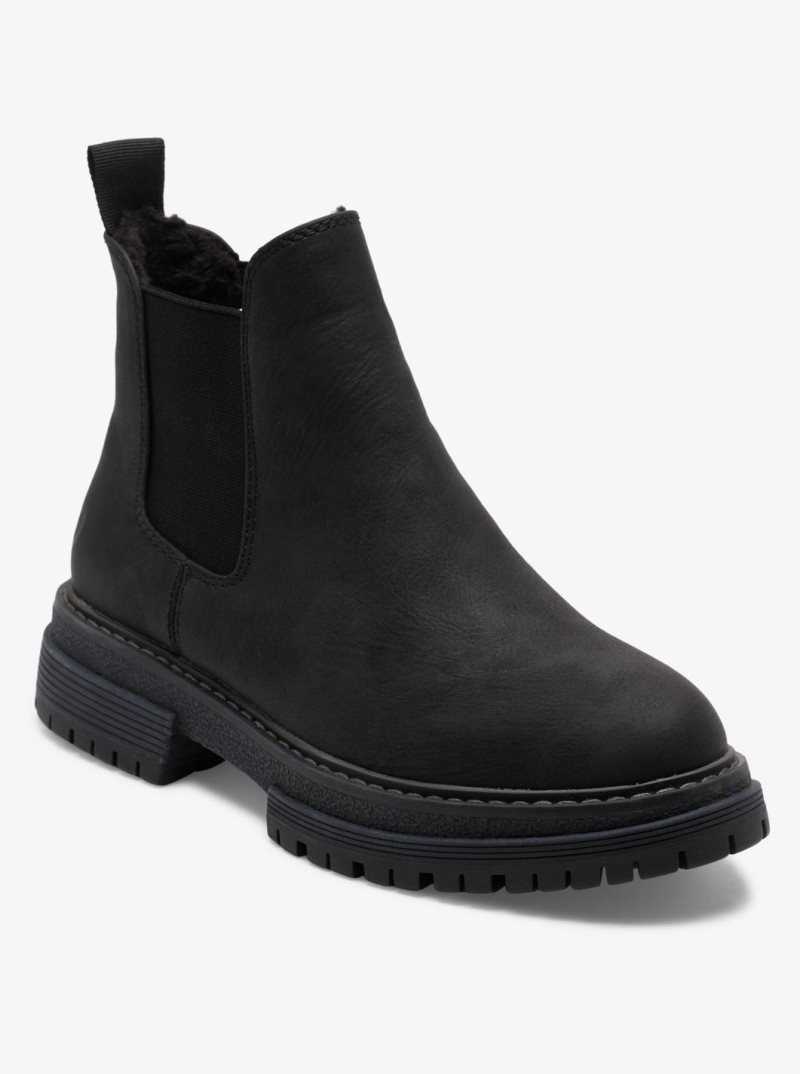 Roxy Lorena Chelsea Slip-On Boots Black | GXTPM-7958