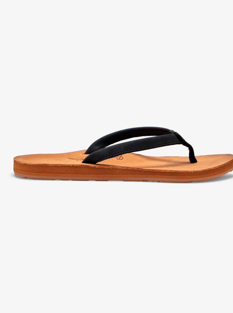 Roxy Lorraine Slim Sandals Black | NHVKD-2385