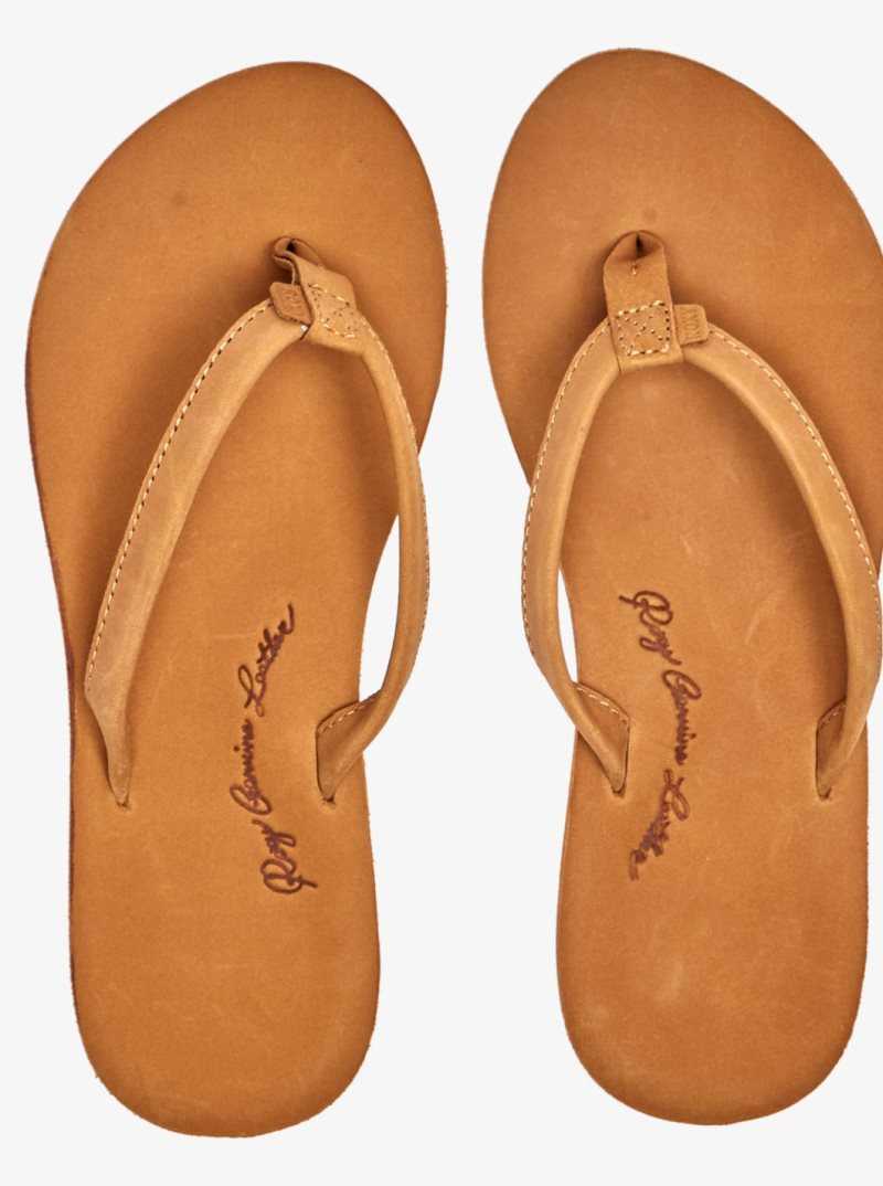 Roxy Lorraine Slim Sandals Tan | DKAIV-2693