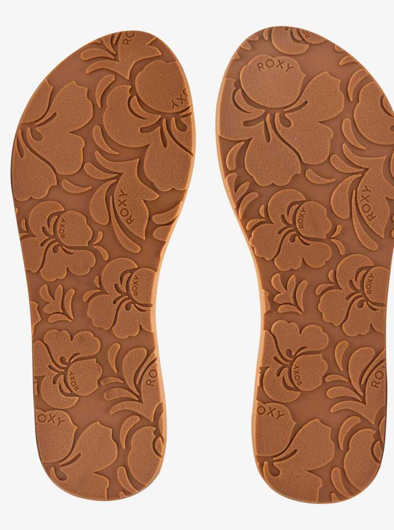 Roxy Lorraine Slim Sandals Tan | DKAIV-2693