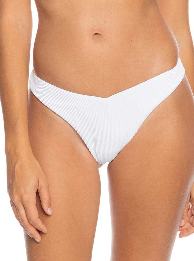 Roxy Love Cheeky Bikini Bottoms Bright White | XLDZA-8214