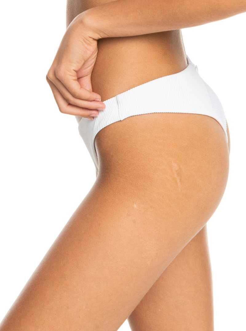 Roxy Love Cheeky Bikini Bottoms Bright White | XLDZA-8214