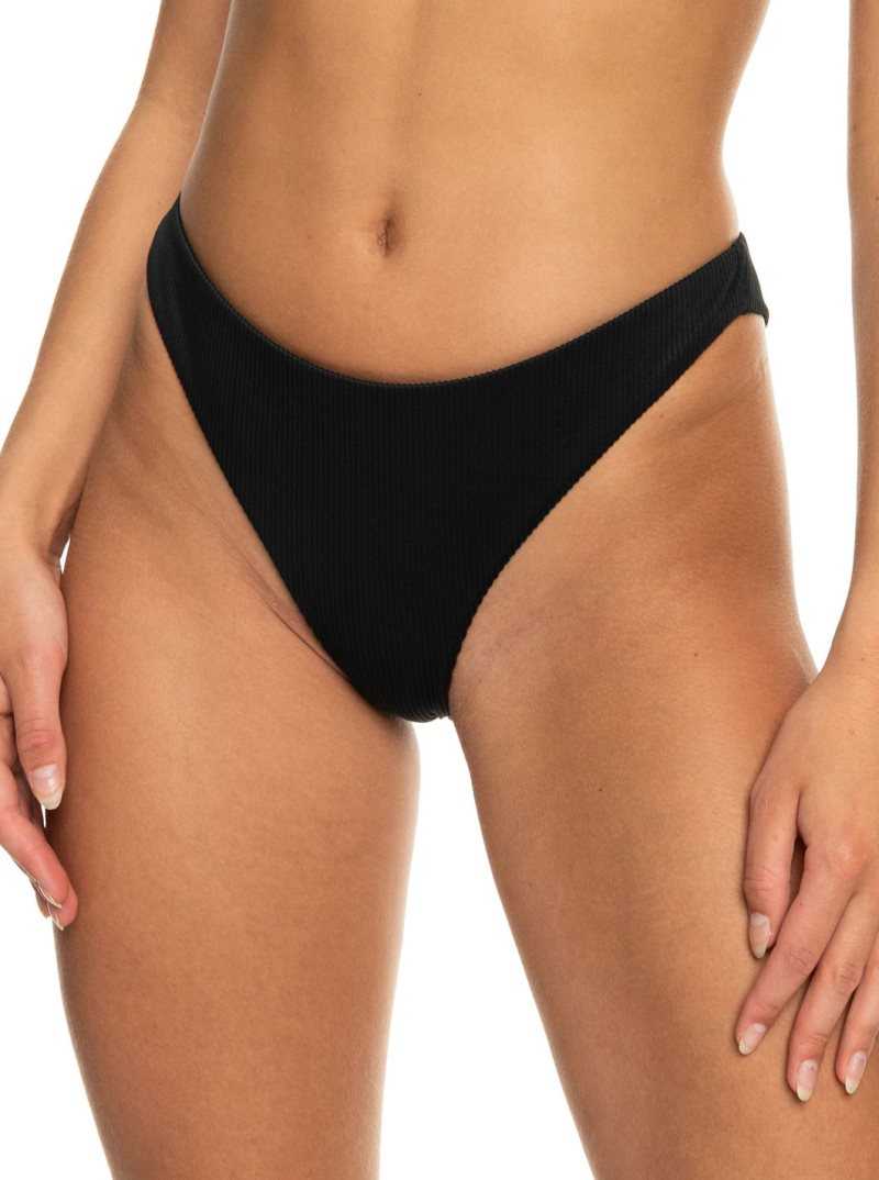 Roxy Love The Baja Bikini Bottoms Anthracite | DUNIT-6712