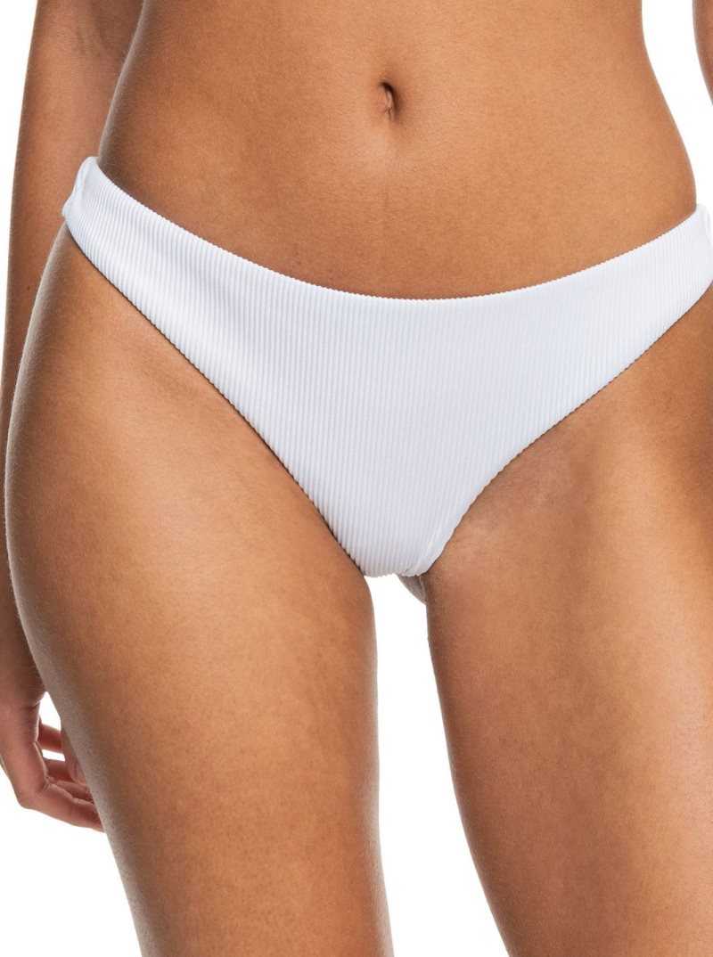 Roxy Love The Baja Cheeky Bikini Bottoms Bright White | FDMEB-4302