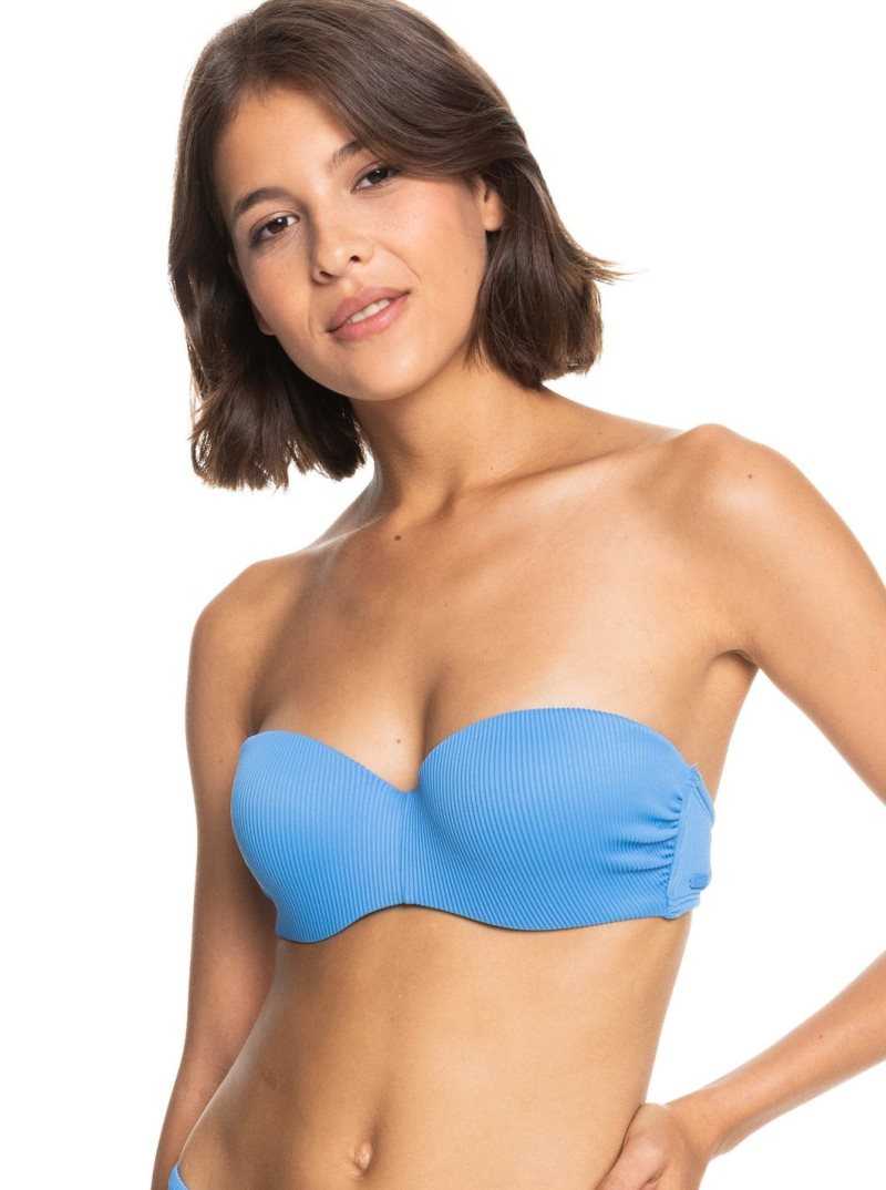 Roxy Love The Beach Vibe Bandeau Bikini Top Regatta | MVNWH-5372