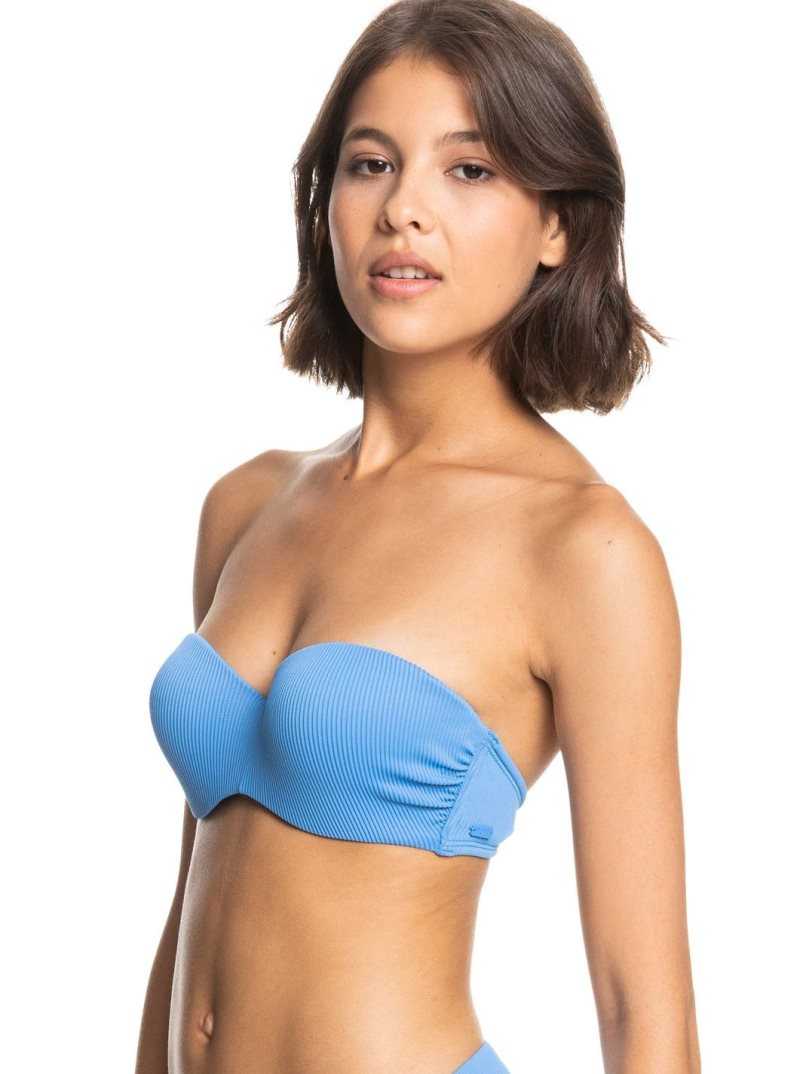 Roxy Love The Beach Vibe Bandeau Bikini Top Regatta | MVNWH-5372