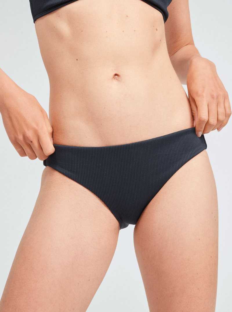 Roxy Love The Comber Bikini Bottoms Anthracite | XJHQZ-5190