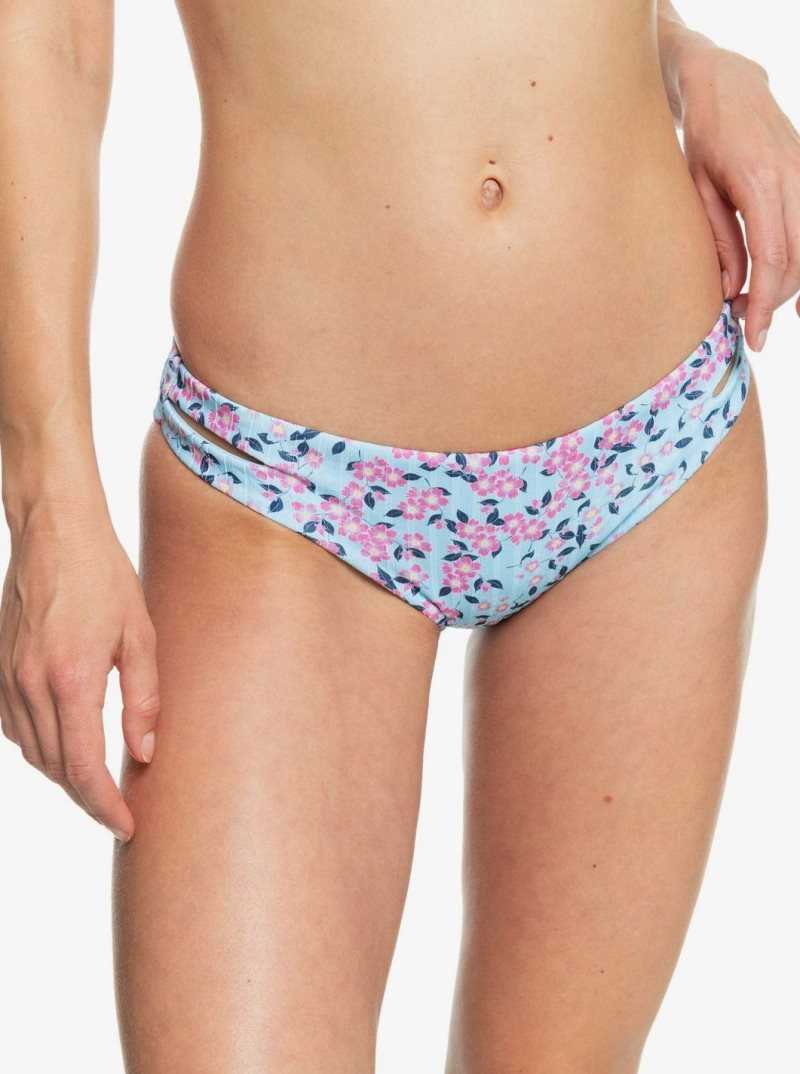 Roxy Love The Comber Hipster Bikini Bottoms Cool Blue S Very Blossom | DSARW-3826