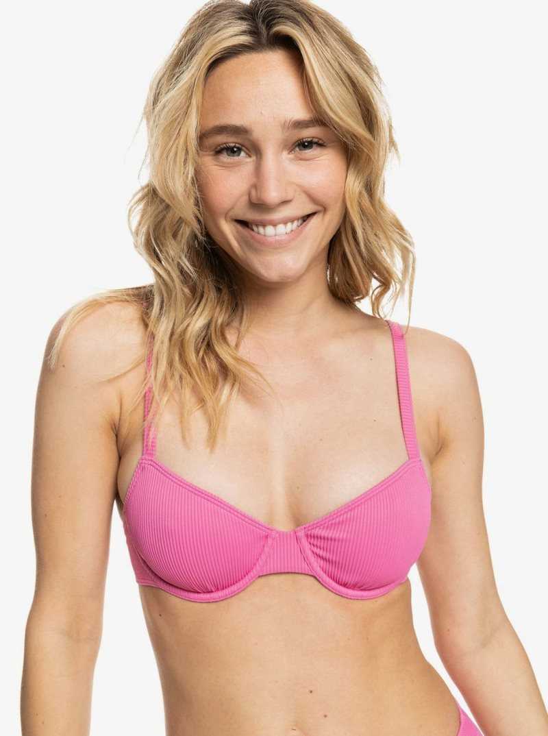 Roxy Love The Muse Bikini Top Pink Guava | DMGLV-9035