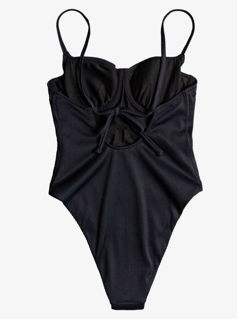 Roxy Love The Muse One-Piece Swimsuit Anthracite | VGYNR-7389