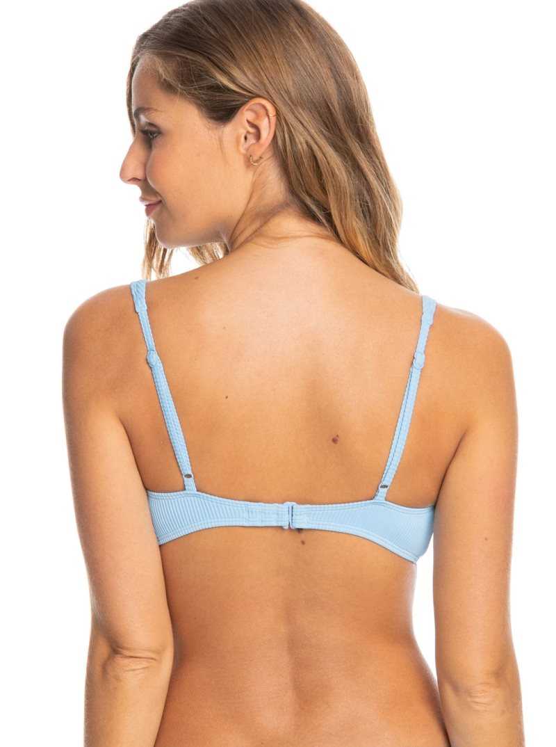 Roxy Love The Oceana Bikini Top Powder Blue | HPWRF-1597