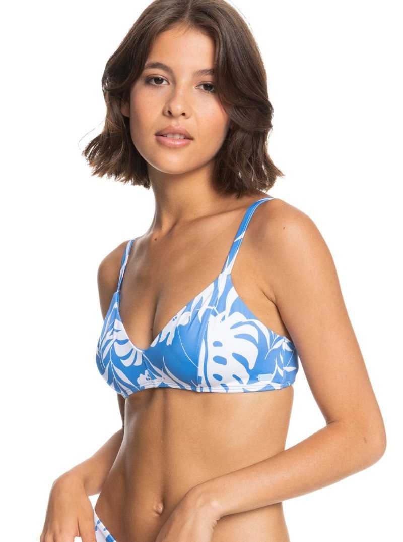 Roxy Love The Perfect 10 Triangle Bikini Top Regatta S Surf Trippin Bico | RWPVQ-9605