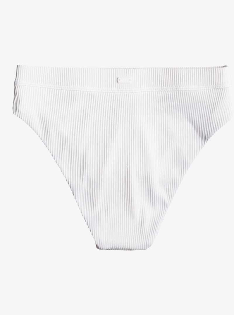 Roxy Love The Shorey Bikini Bottoms Bright White | KXPQD-8562