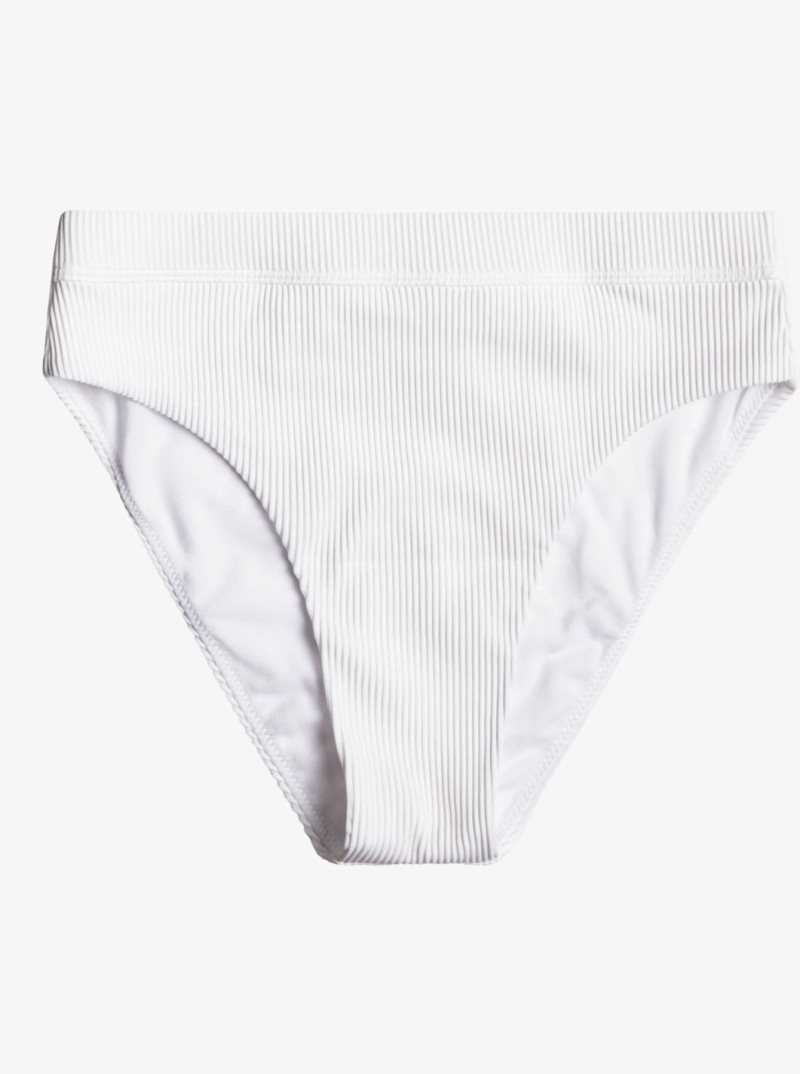 Roxy Love The Shorey Bikini Bottoms Bright White | KXPQD-8562