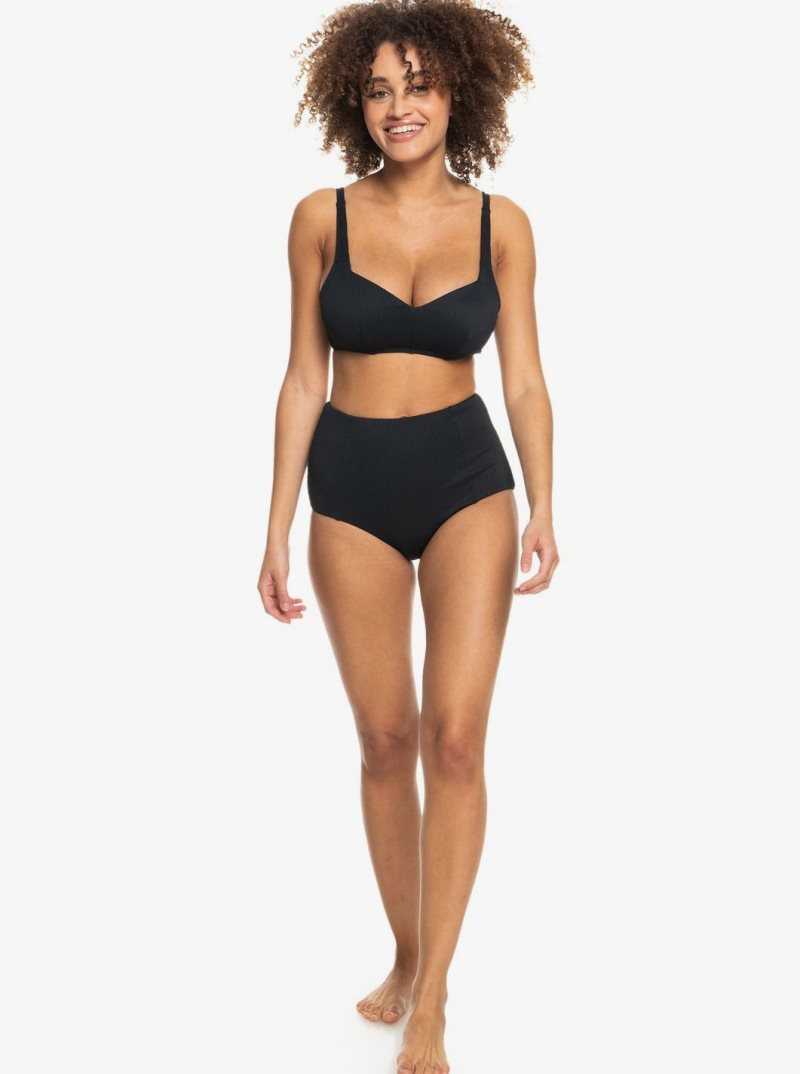 Roxy Love The Sun Ray Bikini Top Anthracite | VWSRT-5407