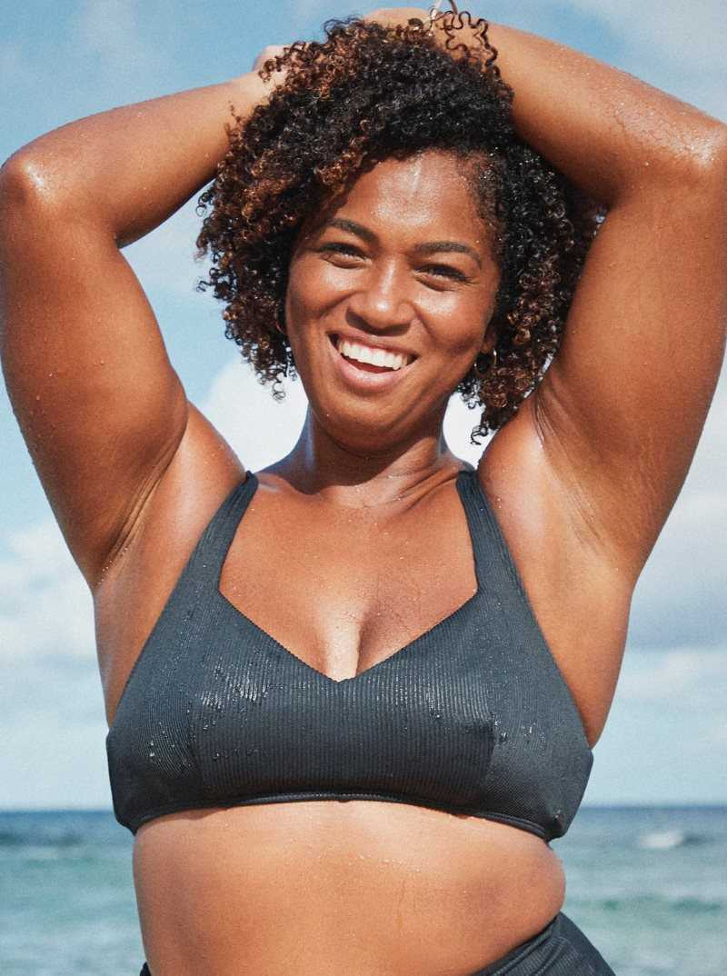 Roxy Love The Sun Ray Bikini Top Anthracite | VWSRT-5407