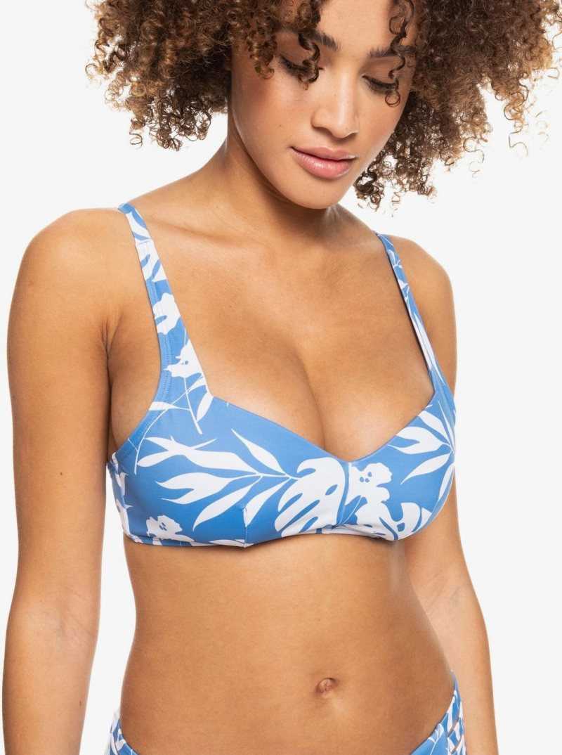 Roxy Love The Sun Ray D-Cup Bra Bikini Top Regatta S Surf Trippin Bico | FRDGC-0753