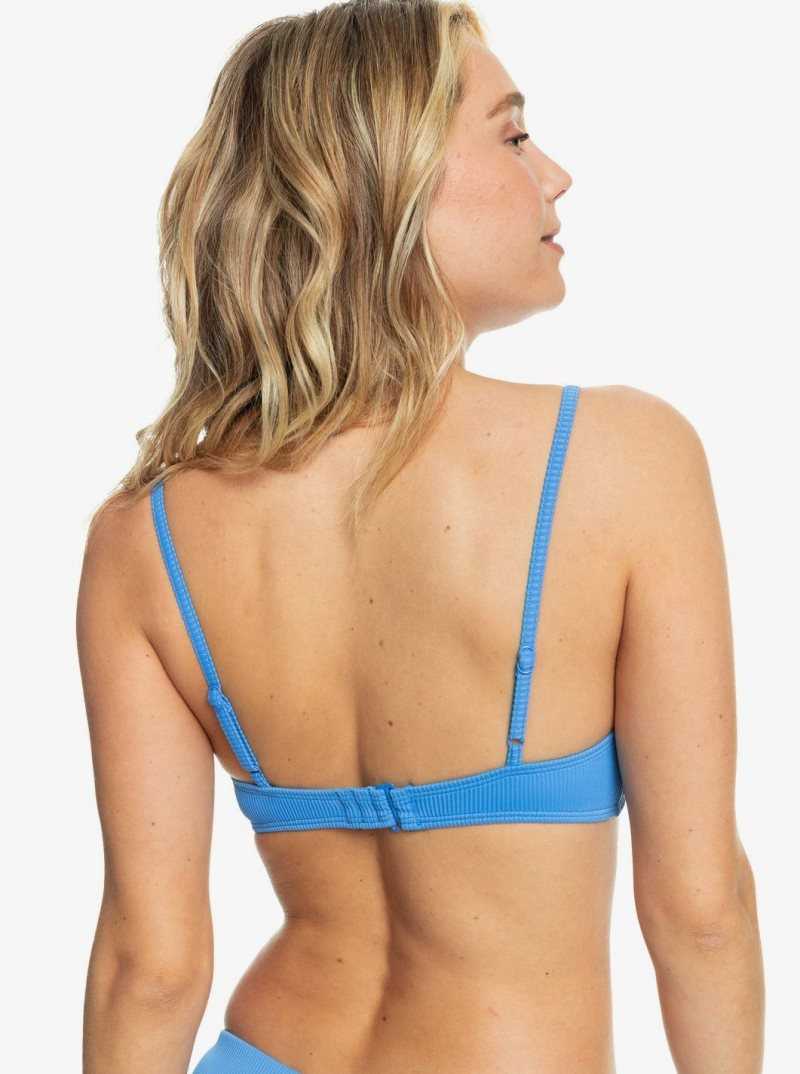 Roxy Love The Surf Knot Triangle Bikini Top Regatta | IBMAJ-8013