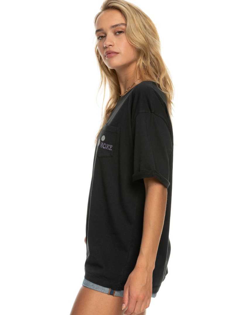 Roxy Loving Bomb T-Shirt Anthracite | RUVOK-3952