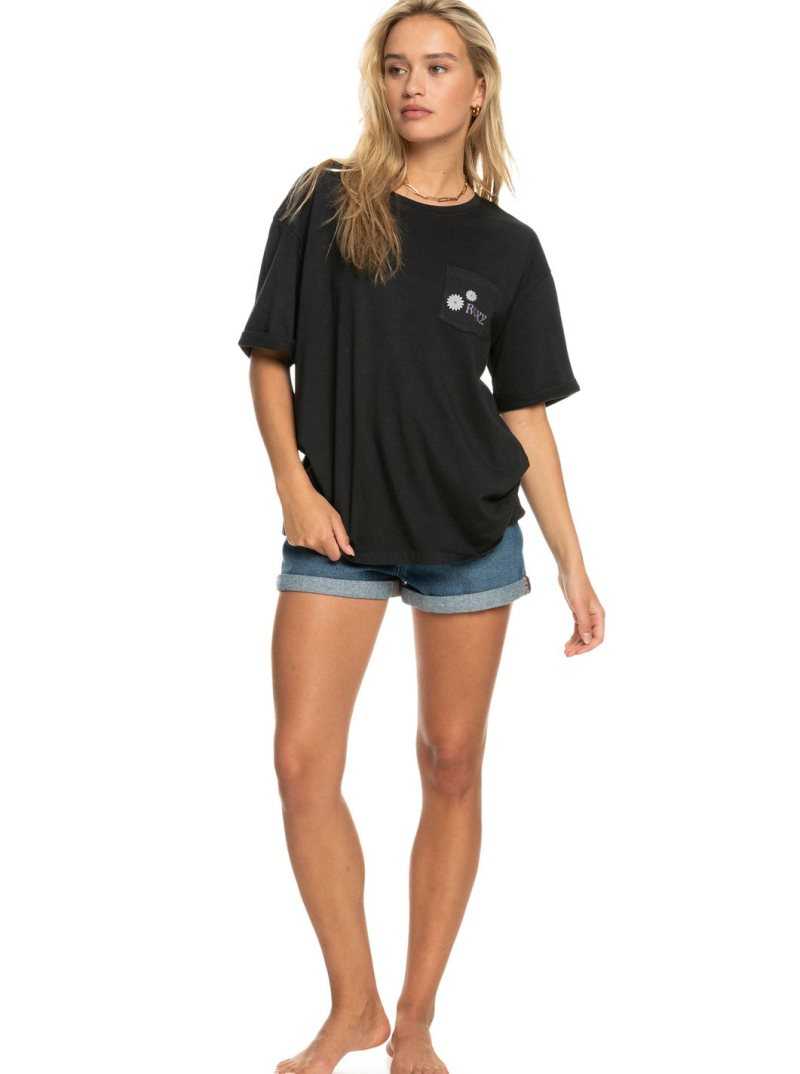 Roxy Loving Bomb T-Shirt Anthracite | RUVOK-3952