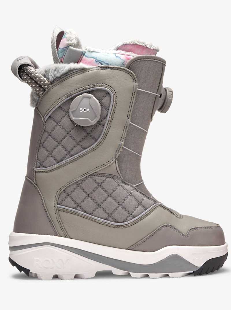 Roxy MT Snowboard Boots Grey Ash | UOXQJ-4513