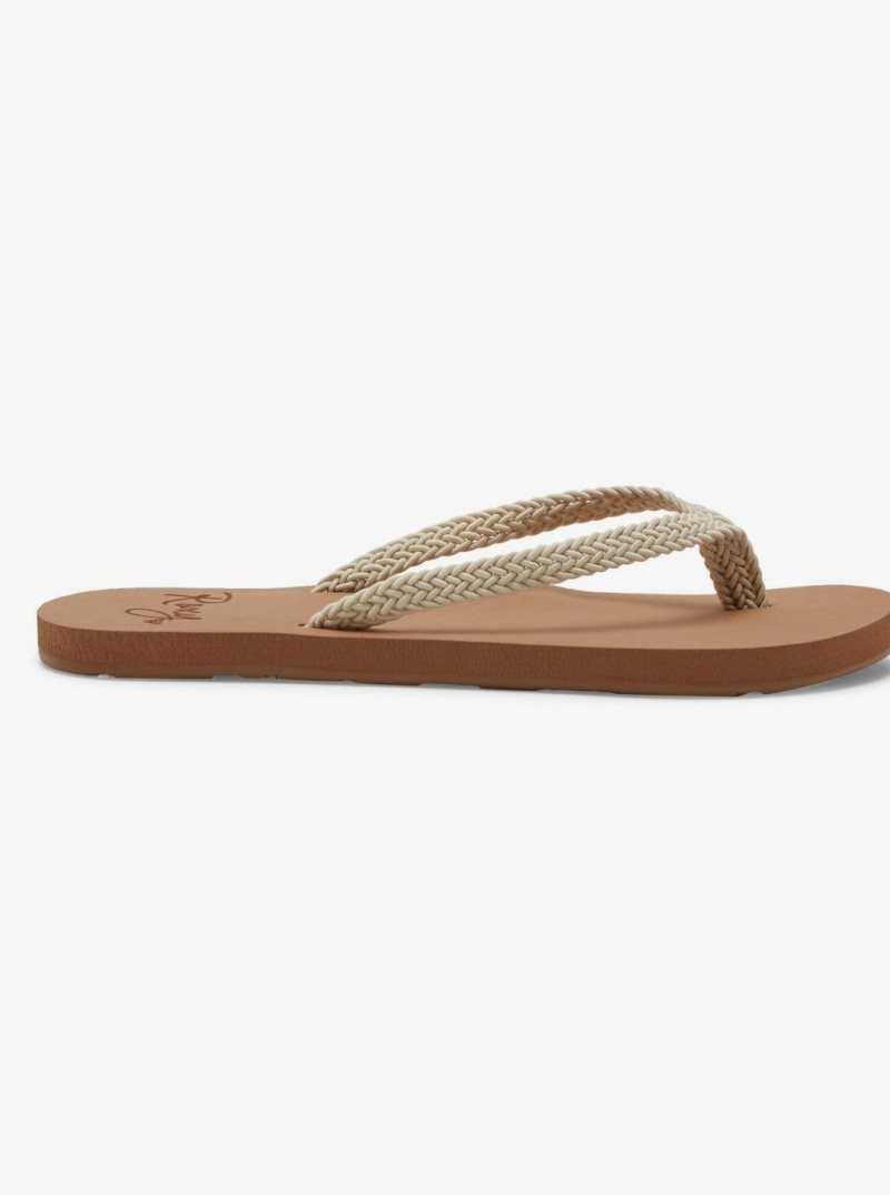 Roxy Malia Flip-Flops Natural | TDBHW-3769