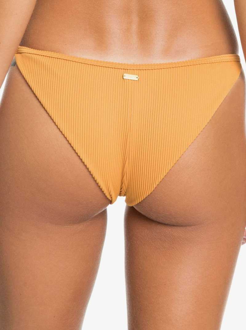 Roxy Mind Of Freedom Mini Bikini Bottoms Golden Ochre | GBHZI-4318