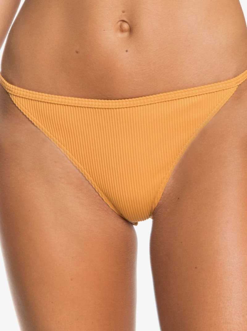 Roxy Mind Of Freedom Mini Bikini Bottoms Golden Ochre | GBHZI-4318