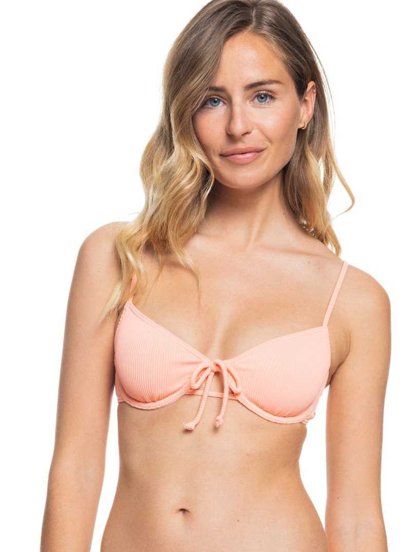 Roxy Mind Of Freedom Underwired Bikini Top Peach Amber | RQSOL-9031