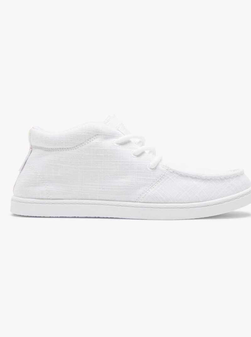 Roxy Minnow Mid Mid-Top Shoes White | JVPHY-5712