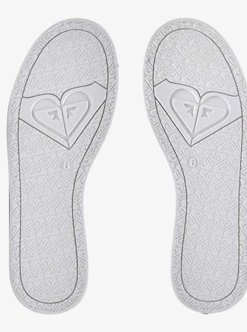 Roxy Minnow Slip-On Shoes White/Tan | LWGRE-4971