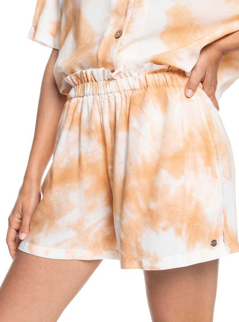 Roxy Miss Most Tie Dye Pyjama Shorts Toast On Mars | ETHKV-6495