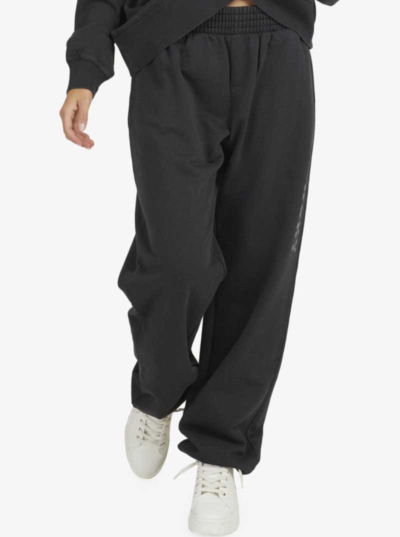 Roxy Move On Up Baggy Sweatpants Anthracite | IUCXY-6124