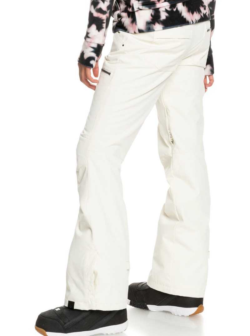 Roxy Nadia Insulated Snow Pants Egret | LMCIR-7439