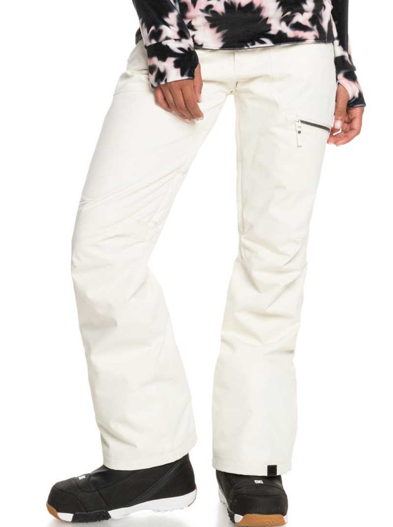 Roxy Nadia Insulated Snow Pants Egret | LMCIR-7439