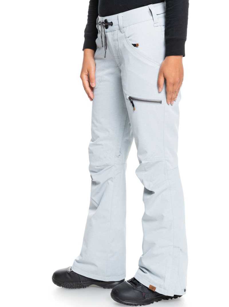 Roxy Nadia Insulated Snow Pants Heather Grey | HOITK-5916