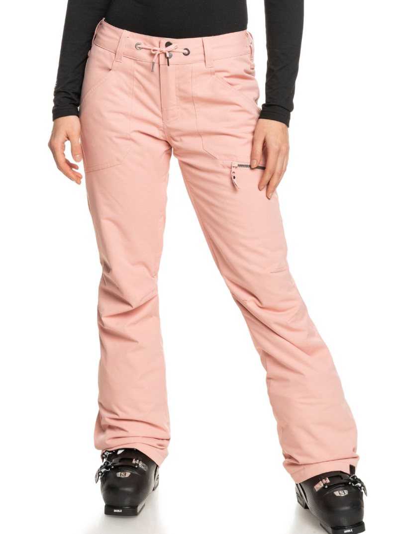 Roxy Nadia Insulated Snow Pants Mellow Rose | DLNFG-6795